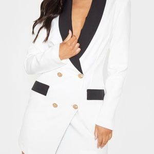 Never wear white blazer dress